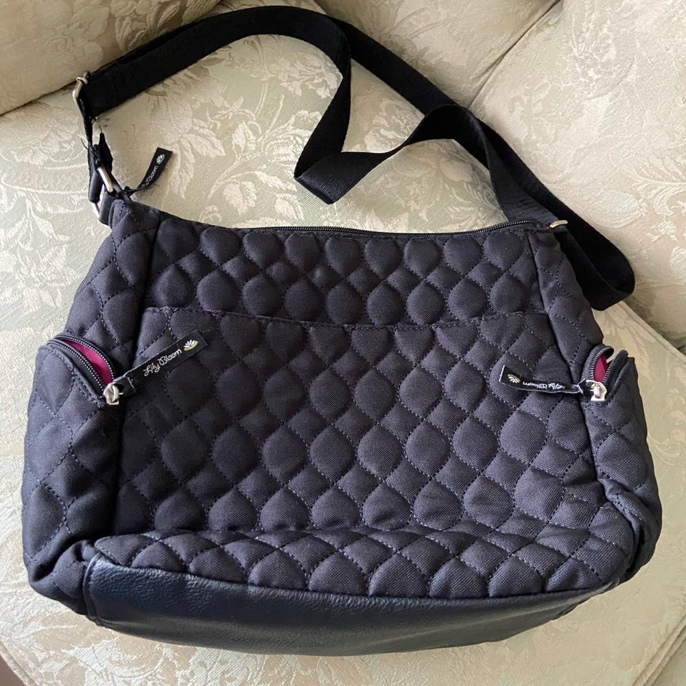 Lily Bloom Black Quility Crossbody Bag - Picture 11 of 16